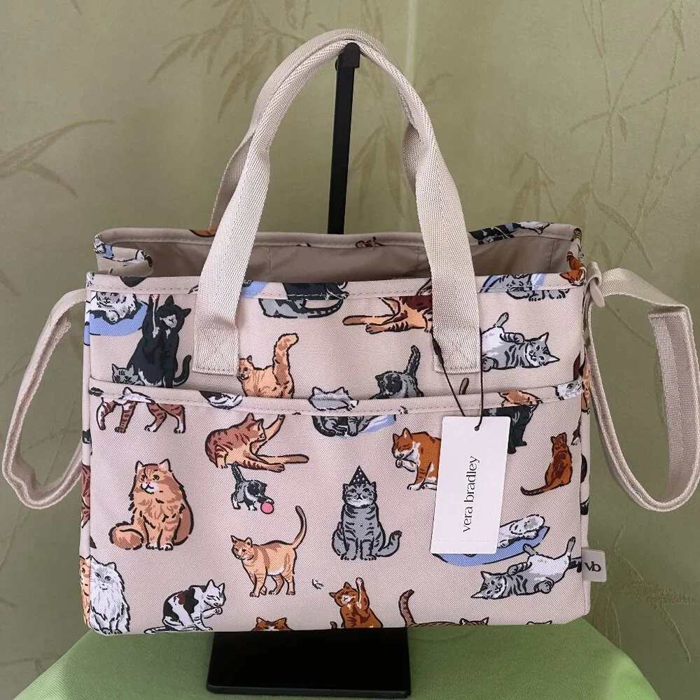 VERA BRADLEY A CAT'S LIFE EVERYTHING ORGANIZER:NWT CATS